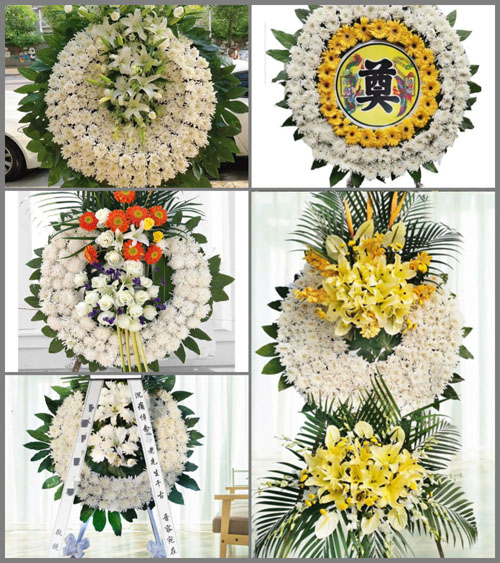 安徽宣城市宁国市南山街道高村村花圈速递